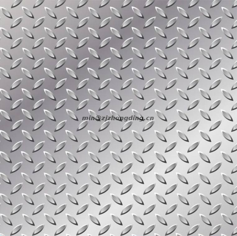 Hot dip galvanized ASTM B209 ASTM A36 Mild Steel Carbon Checkered Steel Plate Embossed Sheet Anti-slip steel plate weight price chart